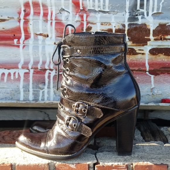 Linea Paolo black ankle booties size 7 - Picture 2 of 8